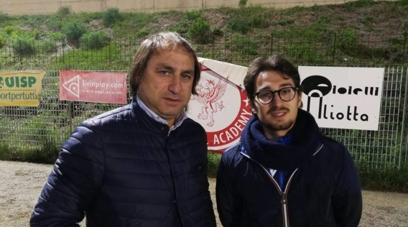 Lo staff Tecnico dell'Atletico Messina -Naccari e Caminiti