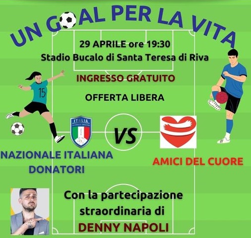 "Un Goal per la Vita": Evento di beneficenza e solidarietà dell'Ass ...